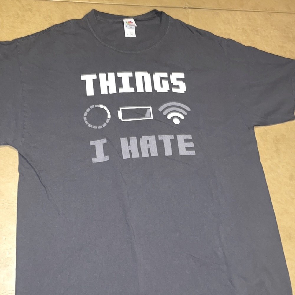 Men’s large, funny, graphic T-shirt